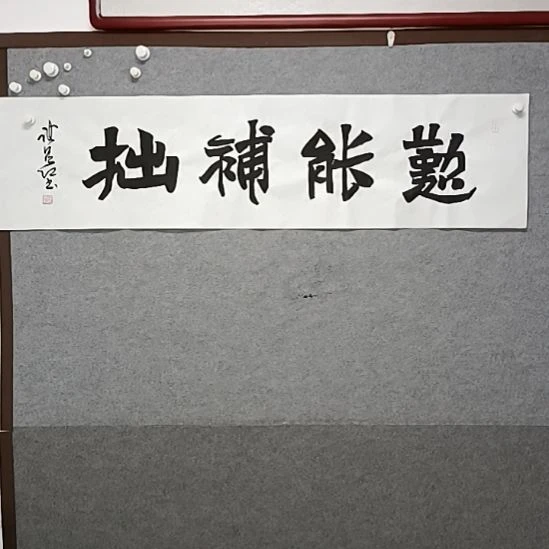 书法勤能补拙，魏碑书法作品书法作品