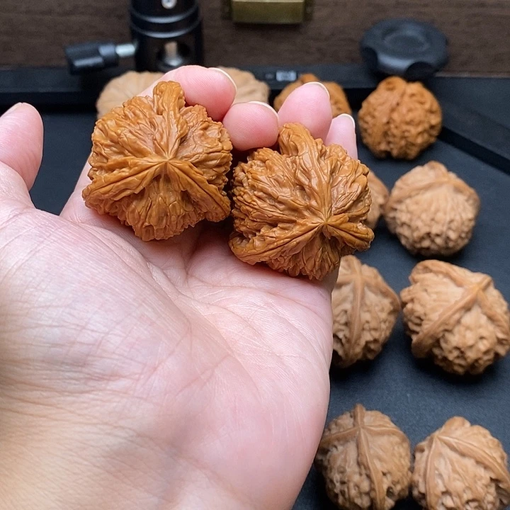 三***禧把件文玩核桃白奔
