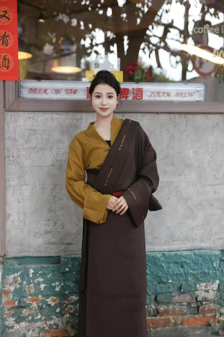 无品牌24年女士传统康巴藏服时尚民族风套装气质网红休闲复古