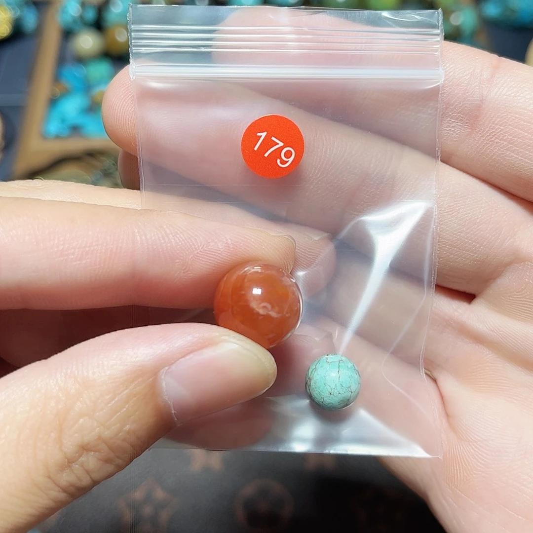 寒***池玛瑙/玉髓未镶嵌圆珠桶珠老型手串！！