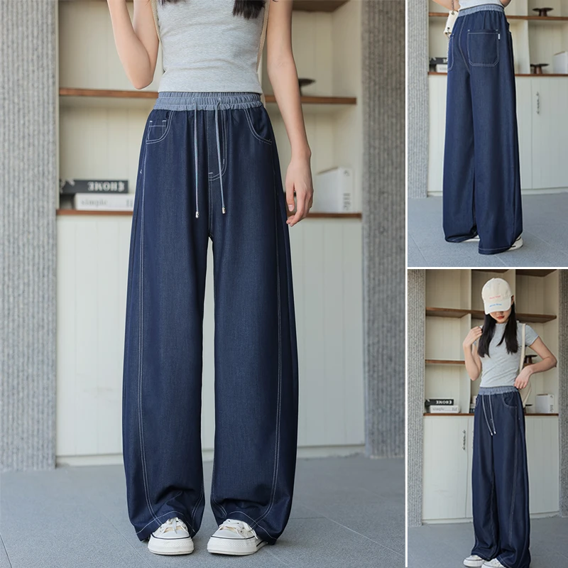 骄骄虎2025夏季新款女大童时尚洋气薄款舒适青少年直筒裤长裤7199