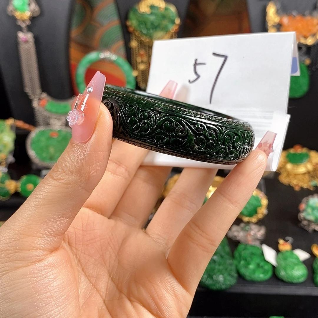 翡翠未镶嵌手链手镯