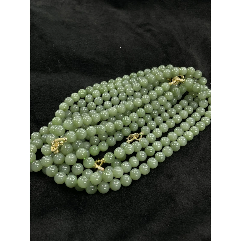 【小耿珠宝】和田玉猫眼项链（多样性发其一）