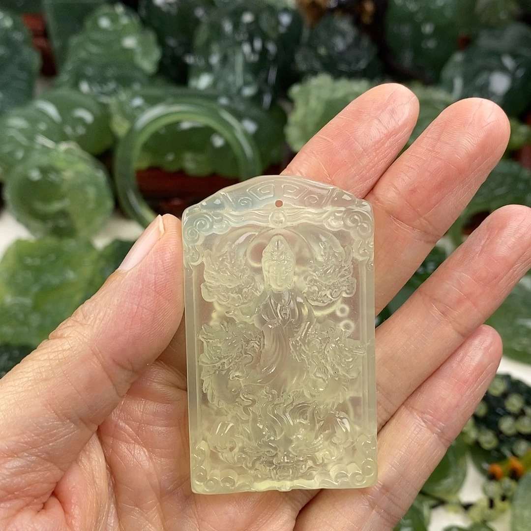 哪***雨岫玉未镶嵌挂件挂件