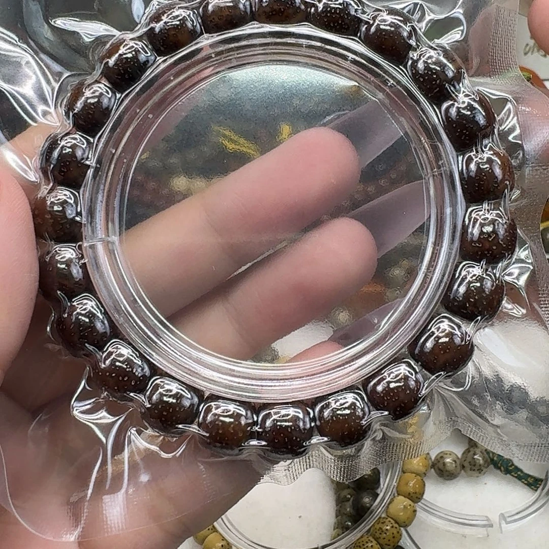 手串星月菩提37王者糯冰黑金玉化10 9
