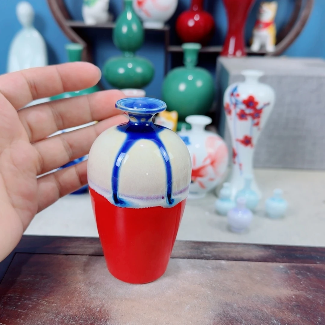 陶瓷手工小花器摆件