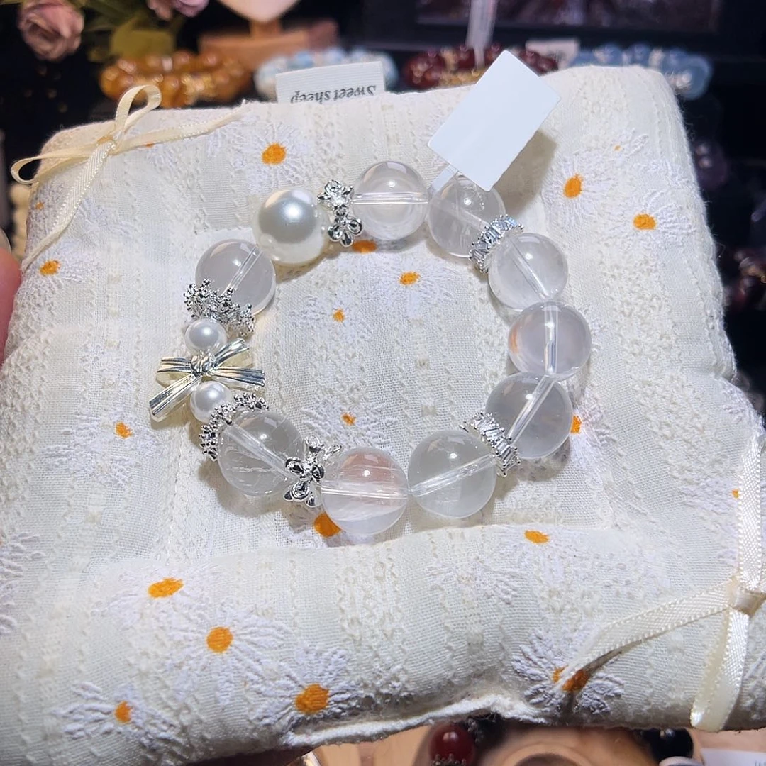 未镶嵌手链水晶奶白晶