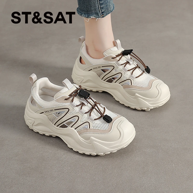 星期六登山涉水鞋徒步2025夏季新款运动凉鞋防滑户外包头溯溪鞋女