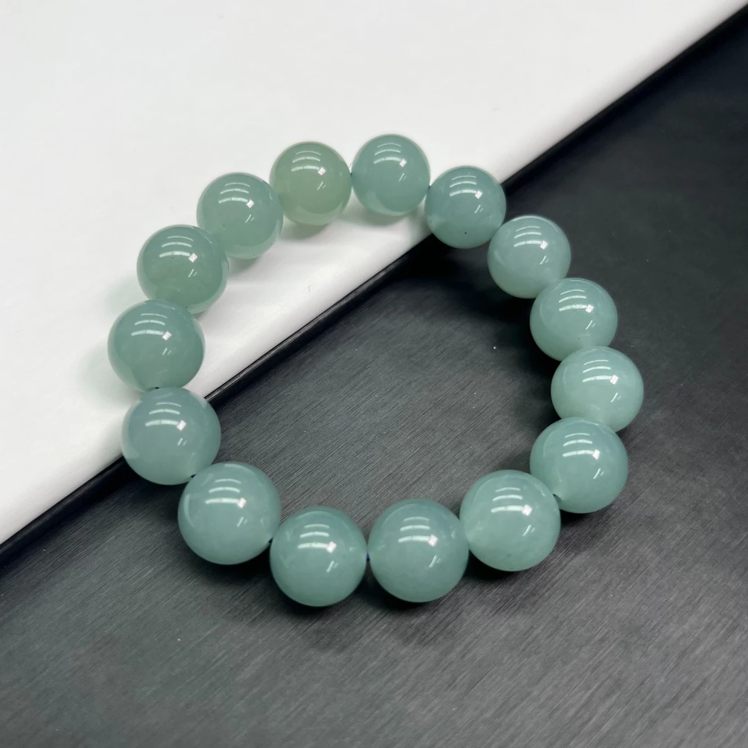 A223【精品】老蓝单圈14mm手串百搭