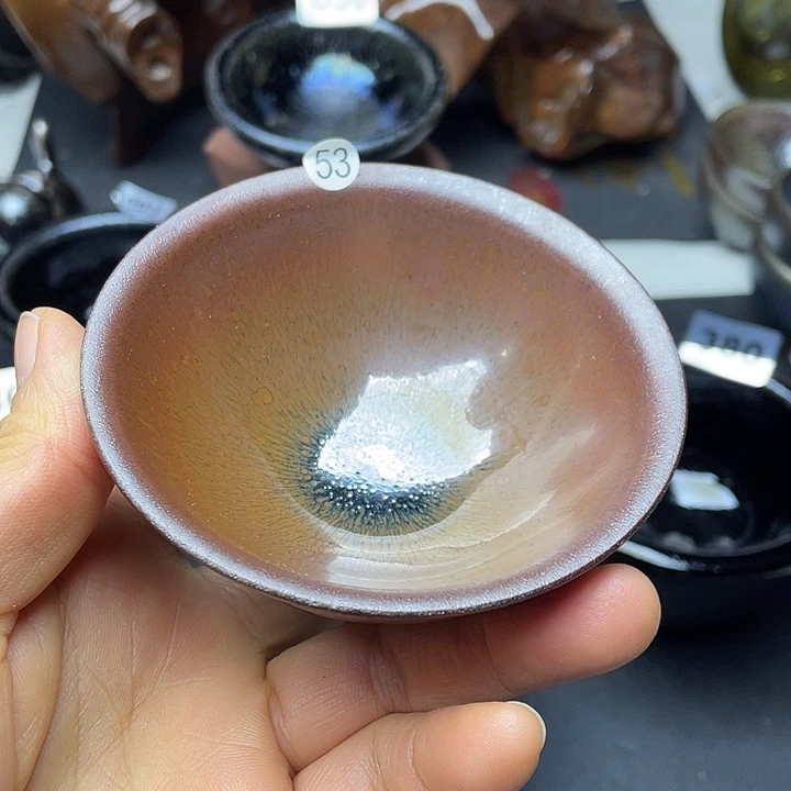 茶盏柴烧建盏高铁胎微瑕53