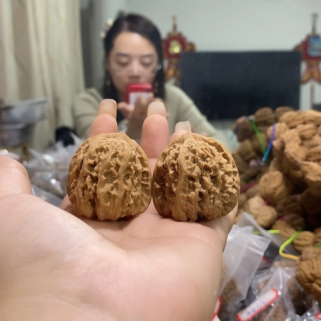 把件文玩核桃37梨木台
