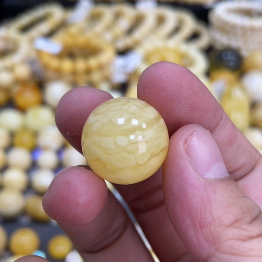 未镶嵌蜜蜡裸石19.1mm妖花