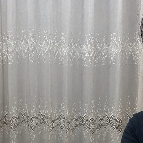 白色绣花纱帘10米面料