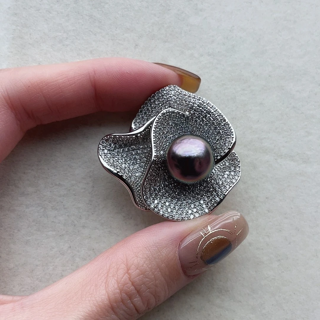 海水珍珠未镶嵌胸针13