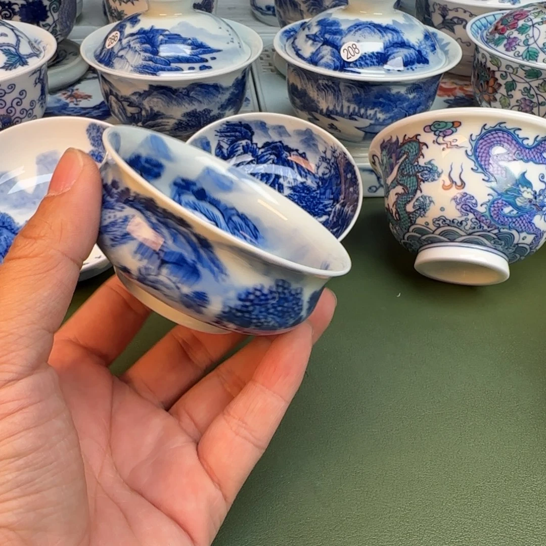 纯手工纯手绘茶具石头242