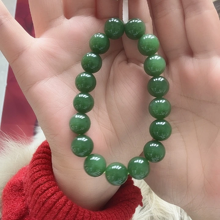 和田玉（碧玉）手链未镶嵌39