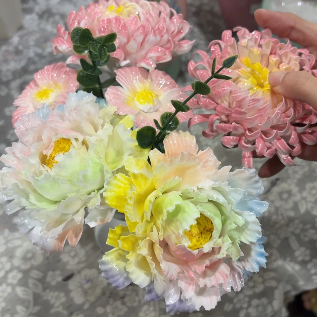 带两根草，陶瓷花，拍满20发货，退款拉黑，