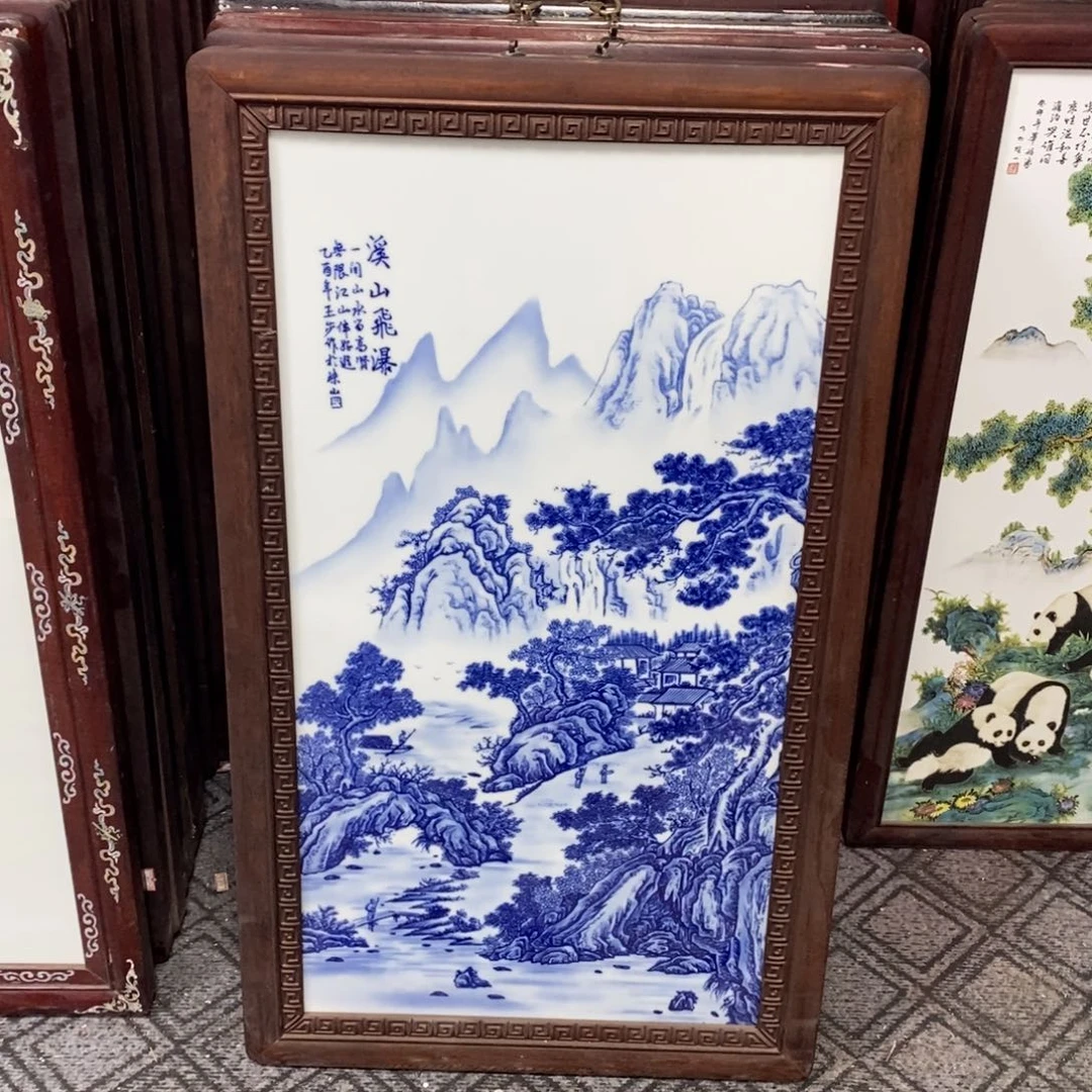 瓷90*52 景德镇瓷板画柴窑烧制