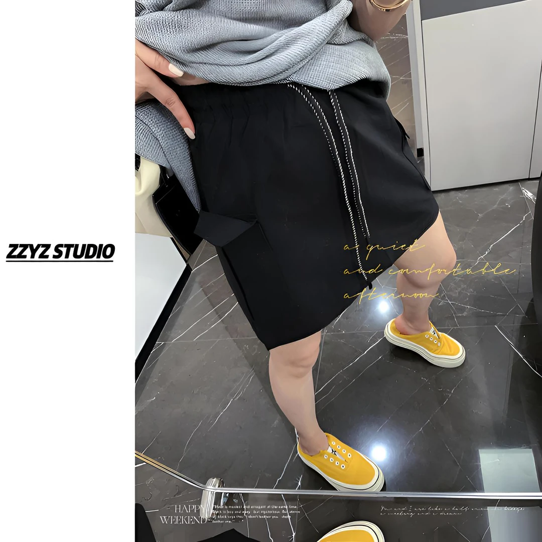 【ZZYZ】“瓦莱塔航线”设计感二色小众宽松休闲a字工装半身裙