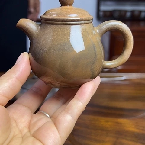 戬谷龙窑柴烧茶壶