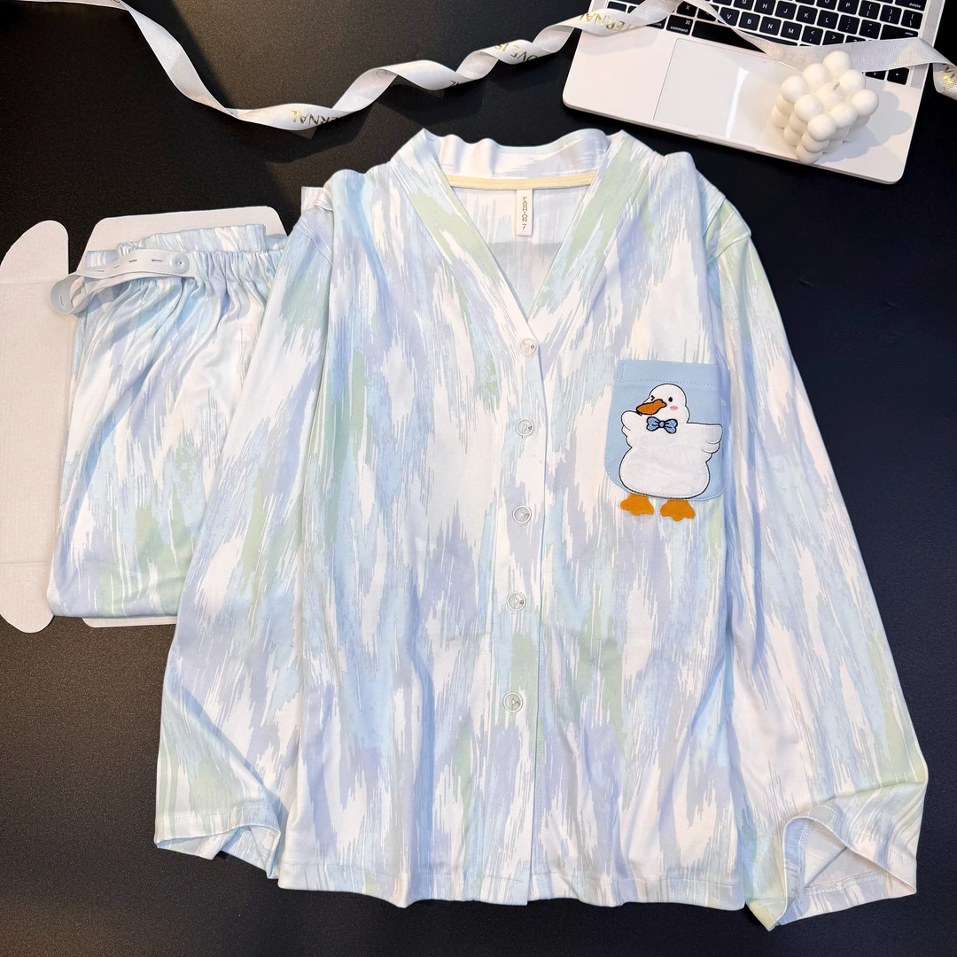 【夏季云感棉-带胸垫】月子服春秋薄款5-9月产后孕妇哺乳衣产妇套装