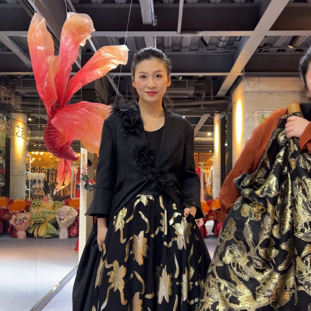 背心意大利面料半裙