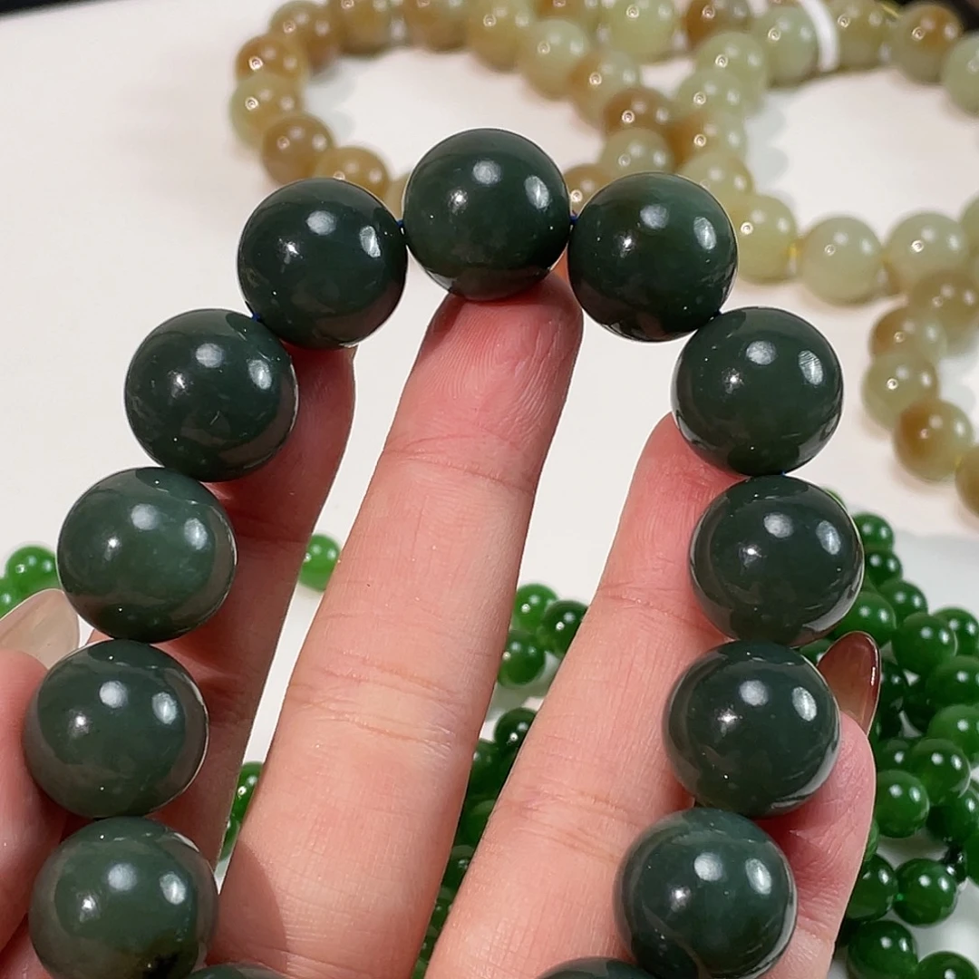 和田玉手链未镶嵌16