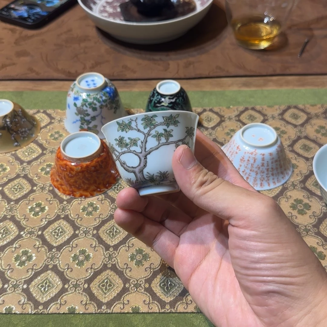森***土燃柴窑花神杯啊