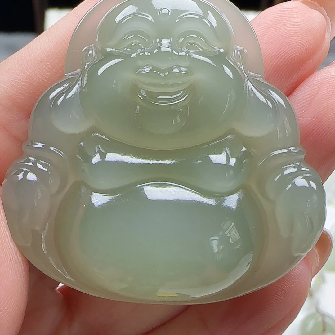 吊坠(赠链)足金镶嵌和田玉
