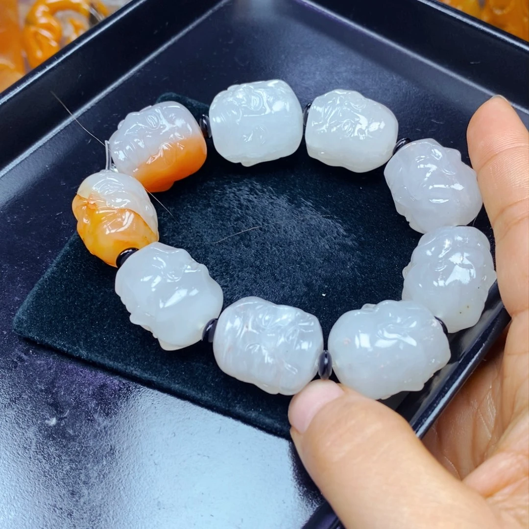 未镶嵌石英质玉（黄龙玉）吊坠(不含链)