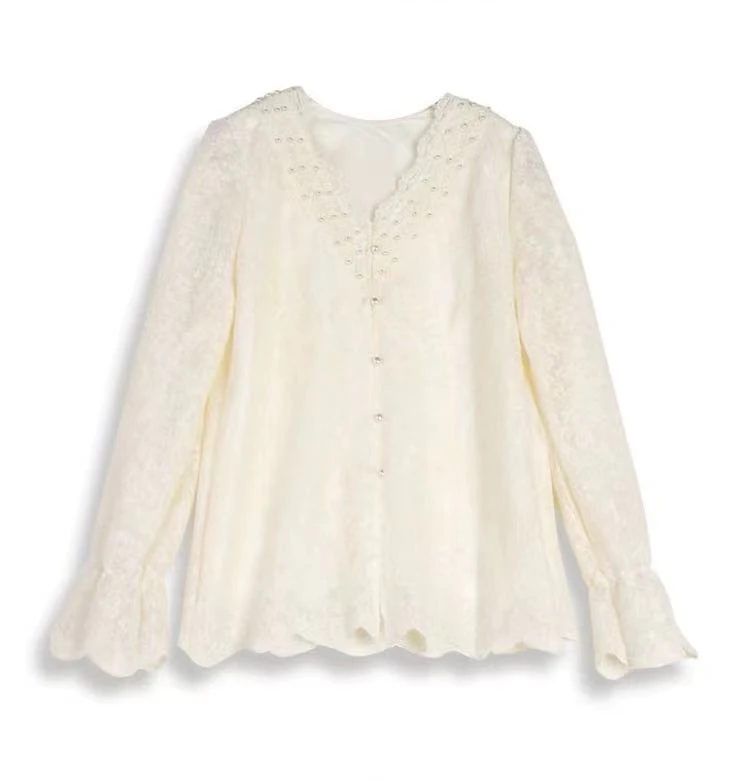 邹先森2501-30夏季新款蕾丝提花重工钉珠打底