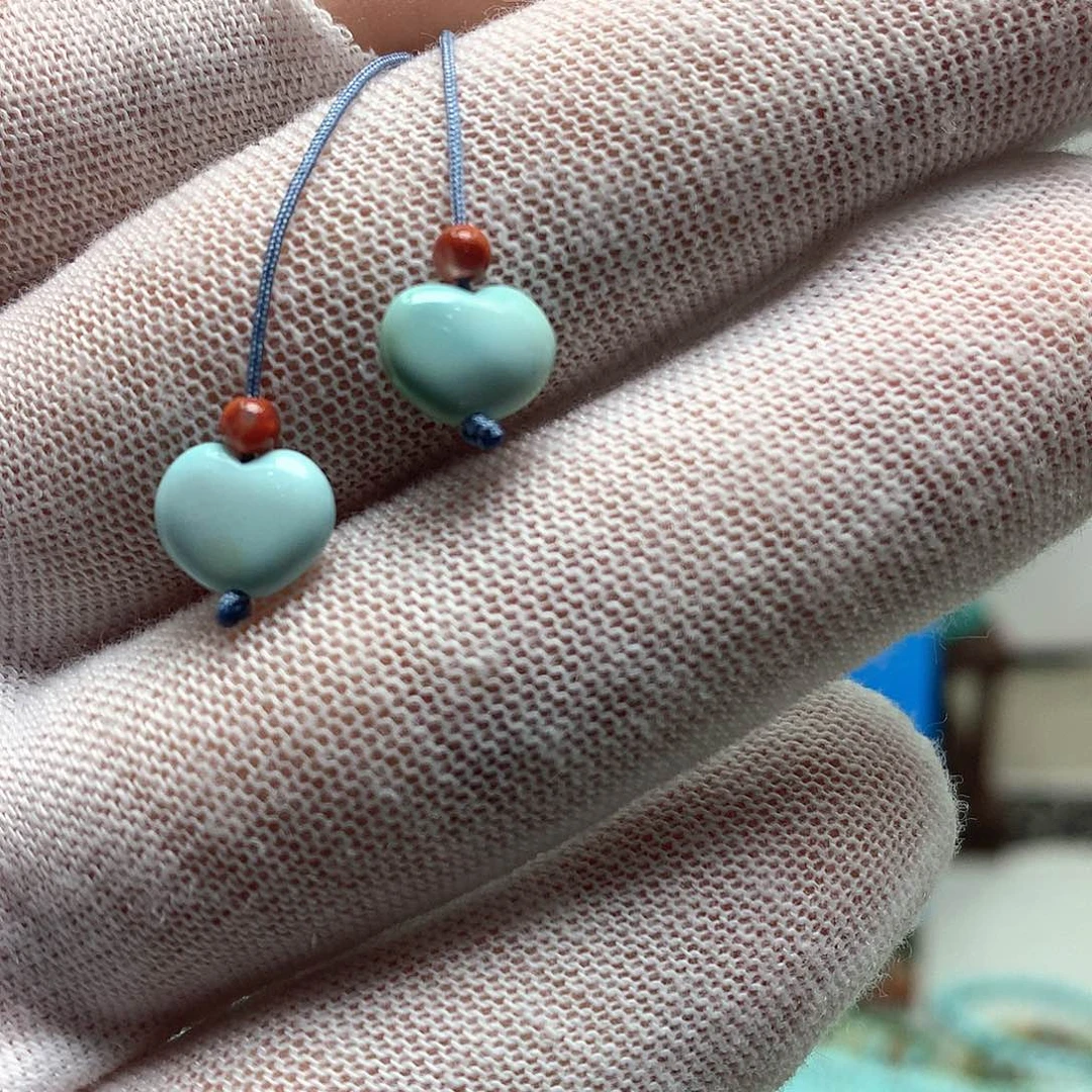 绿松石未镶嵌挂件