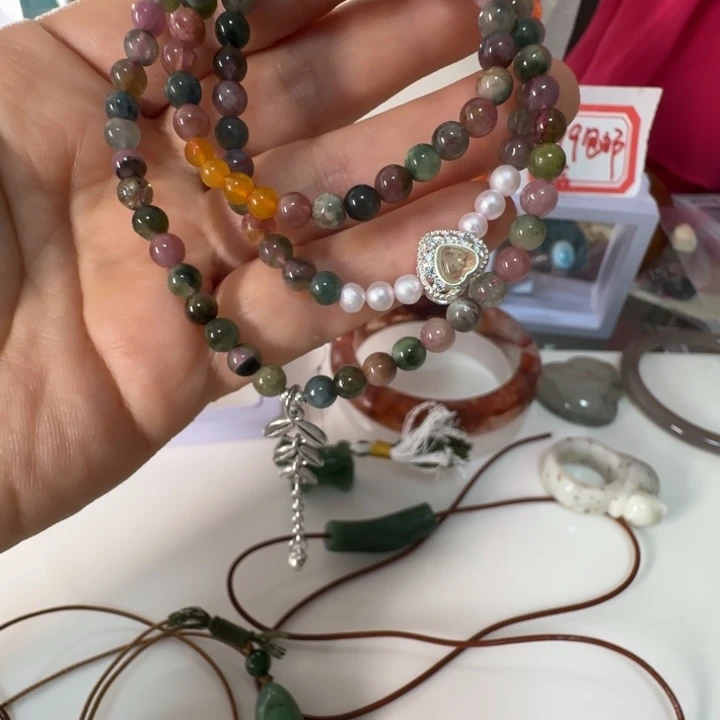 颈饰未镶嵌碧玺5.1也可以三圈手链天然结构设计款