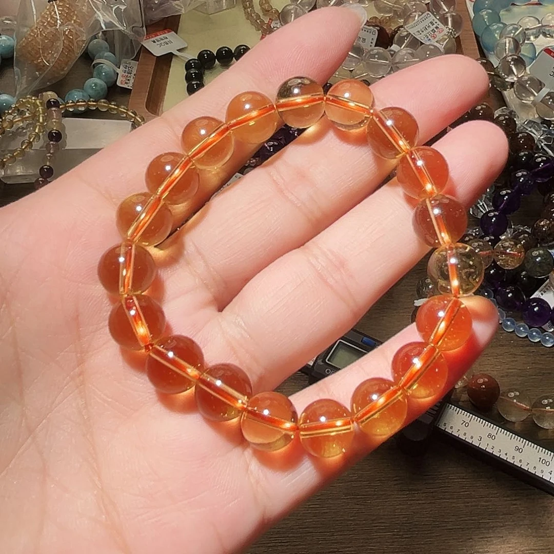 水晶手镯未镶嵌奥地利黄水晶