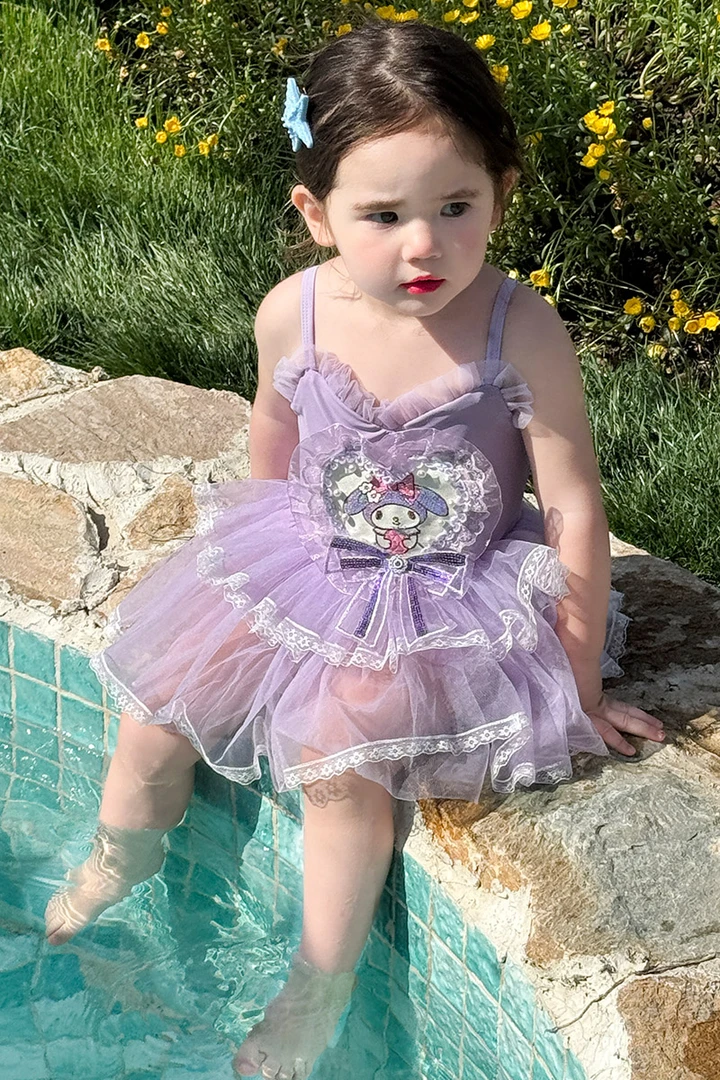 【儿童泳衣  】贝妈女童装黑色福利款式限量抢购