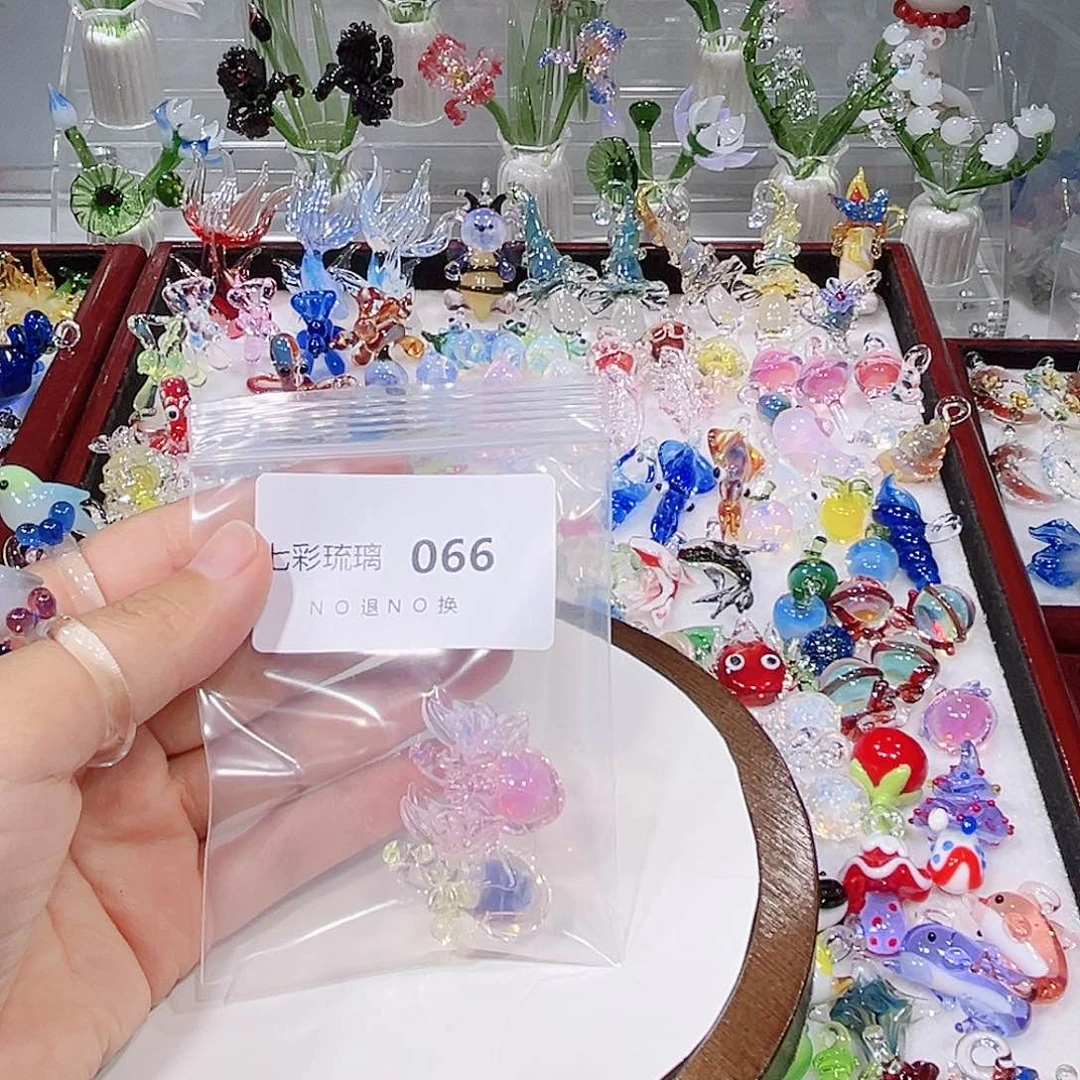 琉璃吊坠(不含链)66心脏两个