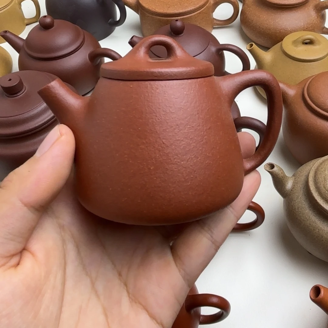 茶壶紫砂红降坡高瓢100cc