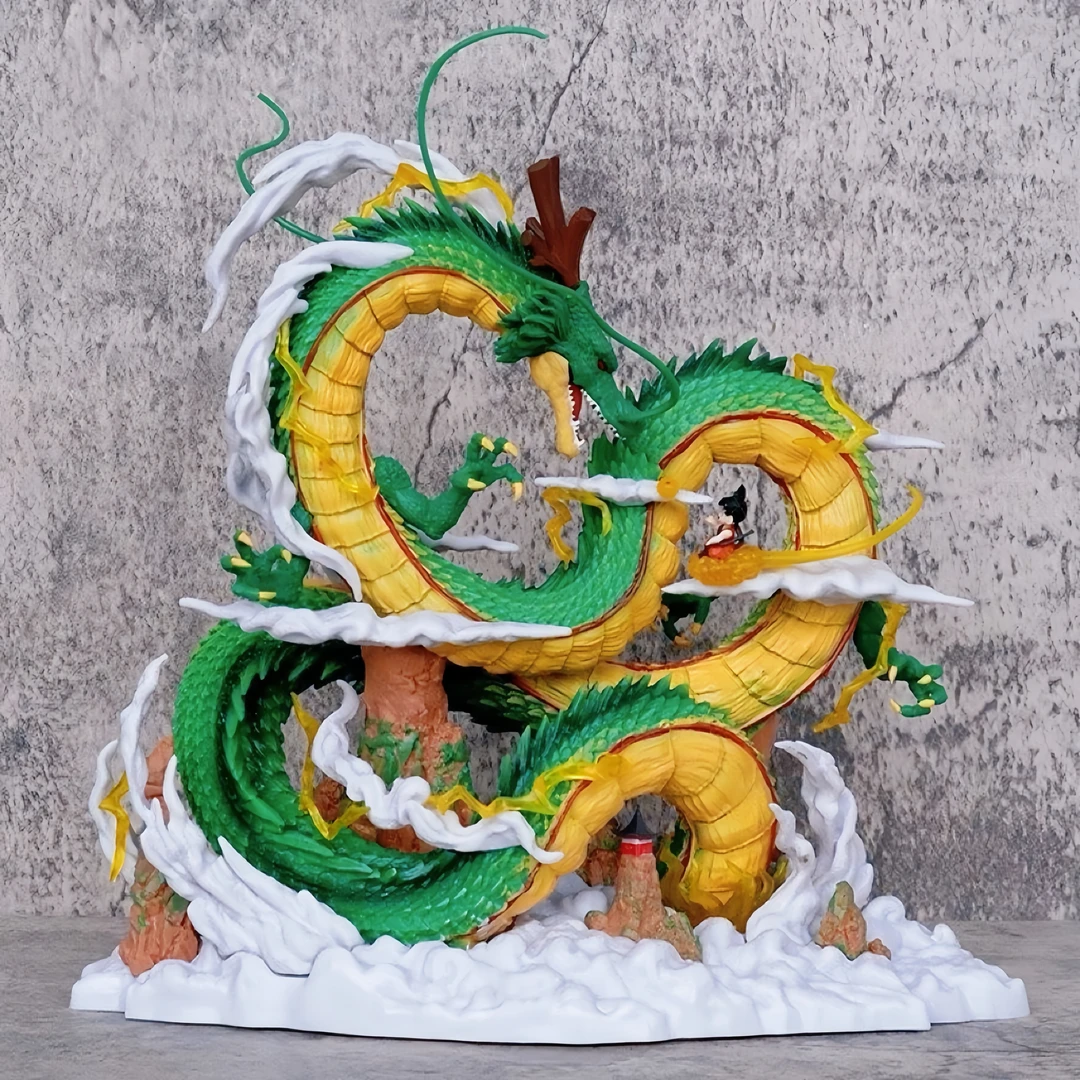 七龙珠手办GK国潮YOYO神龙与小悟空潮玩许愿神龙手办雕像模玩摆件