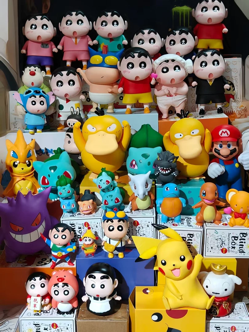 【燃界潮品】20cm杰尼龟卡拉卡比兽神奇宝贝可爱GK手办摆件生日礼物