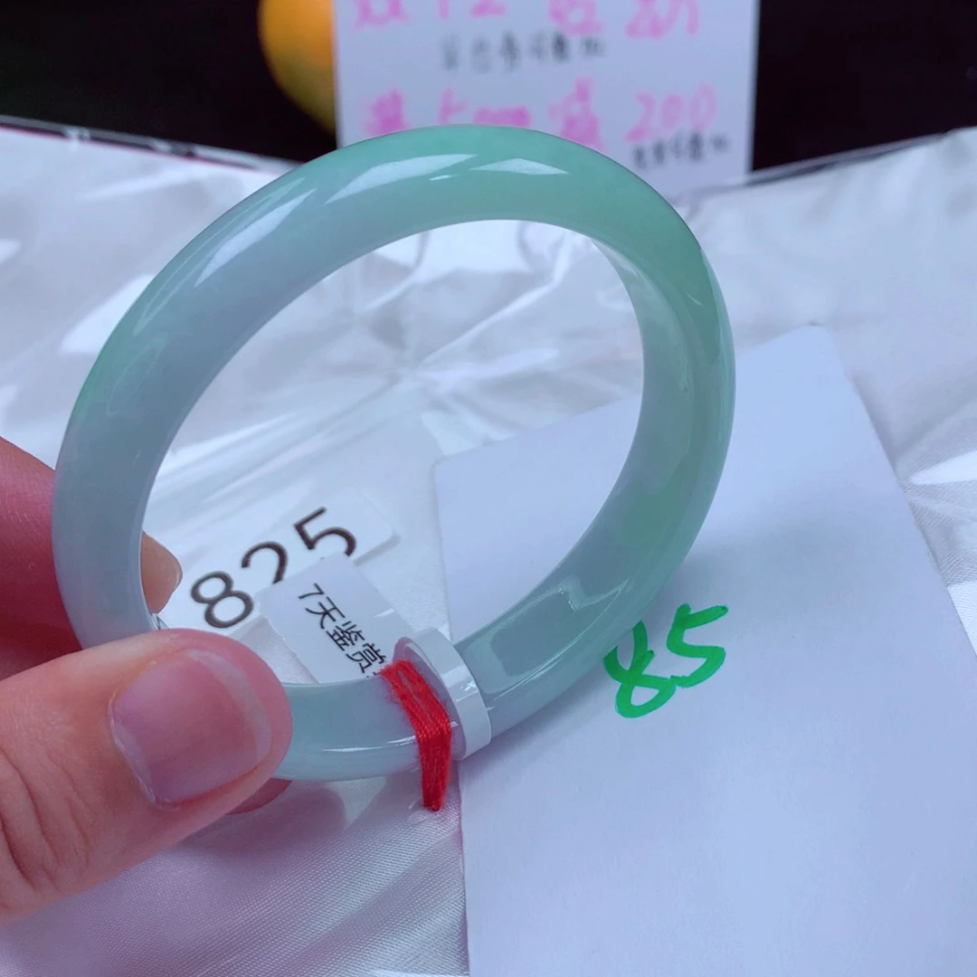 未镶嵌手镯翡翠缅甸天然A货翡翠手镯57.2贵妃