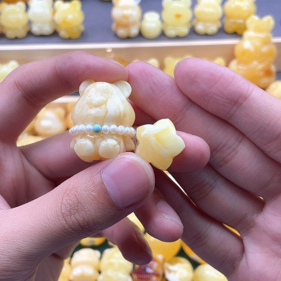 未镶嵌琥珀裸石养*多蜜蜡