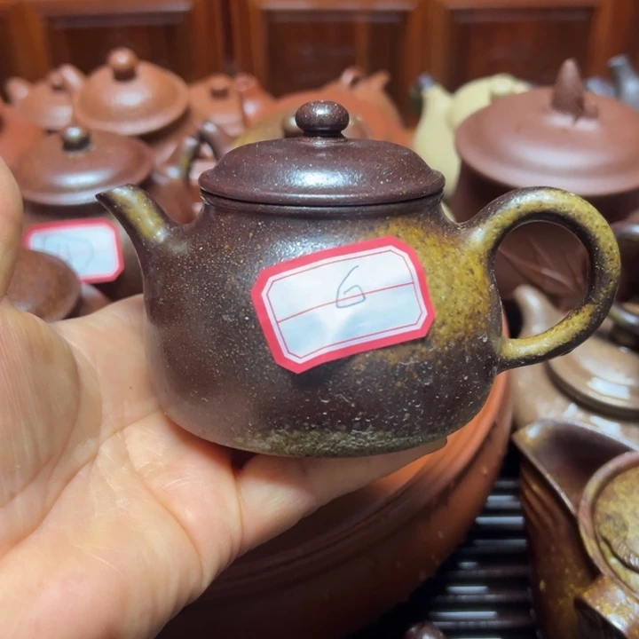 茶壶紫砂星**月宜兴原矿金丝楠木