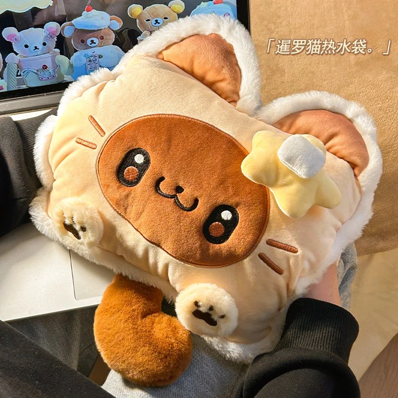 暹罗猫可插手热水袋礼物女生创意冬天暖手袋热水袋送女朋友暖水袋