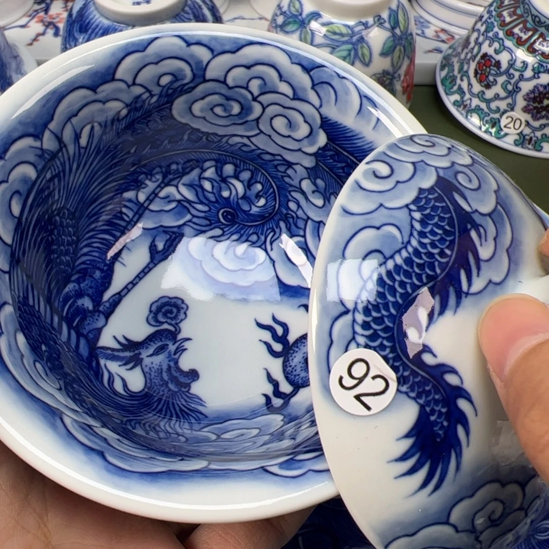 陶瓷景德镇纯手工纯手绘茶具木木92