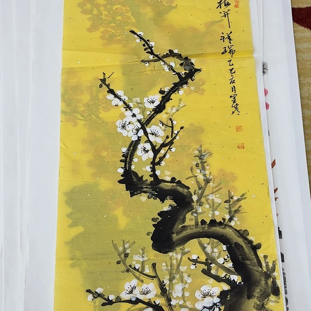 国画三尺手绘做哦