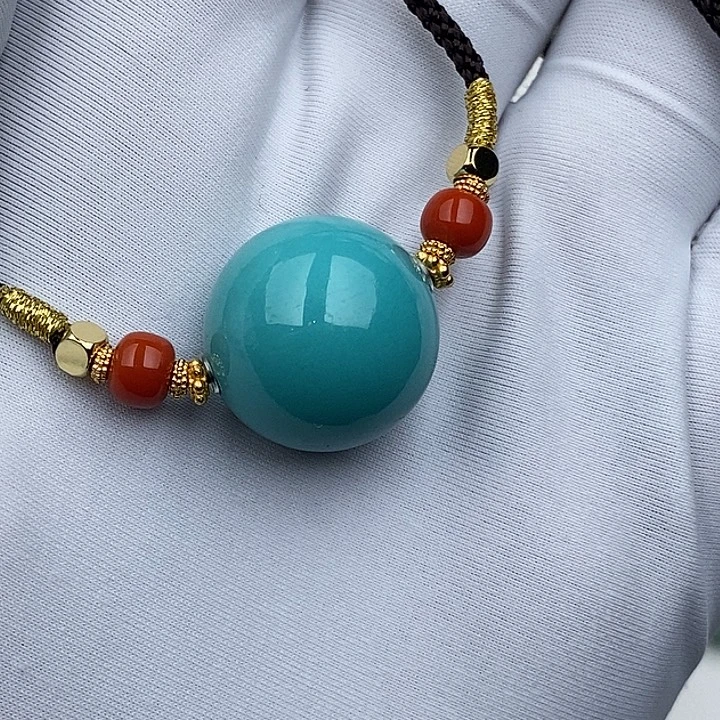 绿松石未镶嵌圆珠