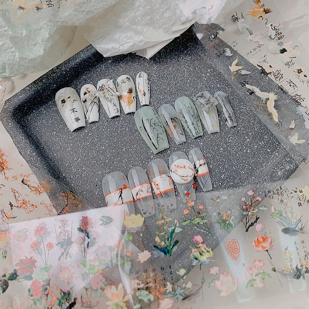 甜呱美甲指尖酷炫转印纸