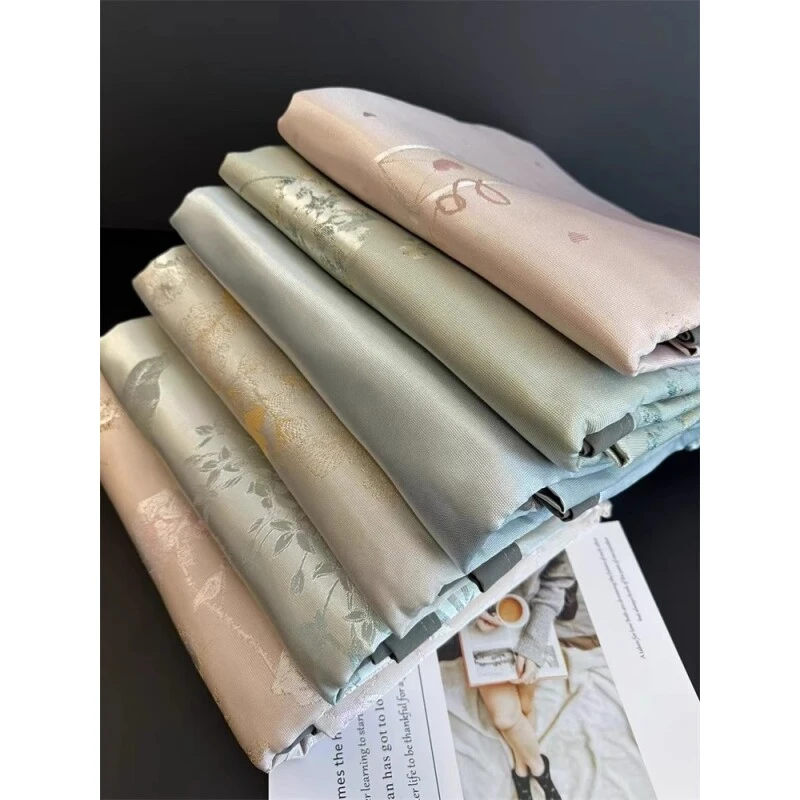 出口岛国可机洗高端定制凉感舒适色织提花亲肤柔软家居凉席三件套