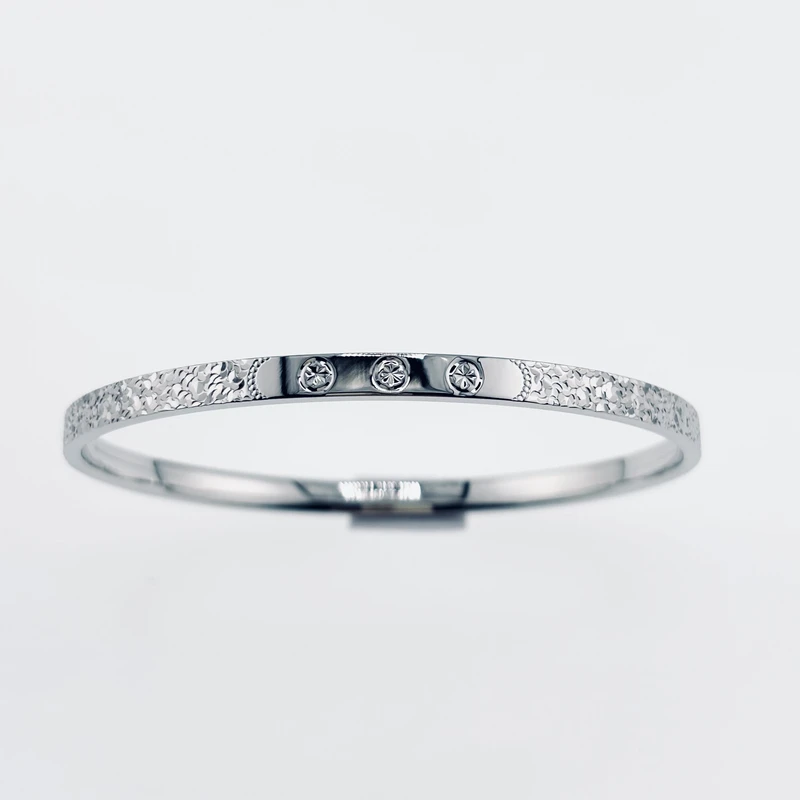 柴尔德珠宝铂金Pt950卡家碎碎冰弹力贵妃手镯