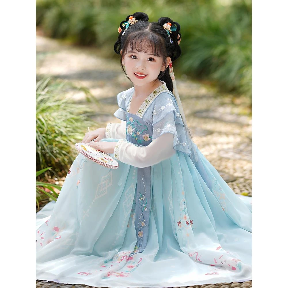 英国MK&DK儿童汉服秋季中国风古装裙子女童2025新款女孩古风唐装